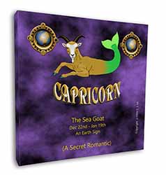 Capricorn Star Sign Birthday Gift Square Canvas 12"x12" Wall Art Picture Print