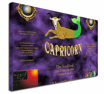 Capricorn Star Sign Birthday Gift Canvas X-Large 30"x20" Wall Art Print