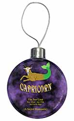 Capricorn Star Sign Birthday Gift Christmas Bauble