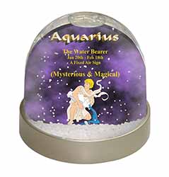 Aquarius Star Sign Birthday Gift Snow Globe Photo Waterball