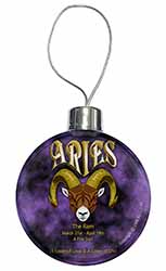 Aries Astrology Star Sign Birthday Gift Christmas Bauble