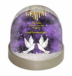 Gemini Star Sign Birthday Gift Snow Globe Photo Waterball