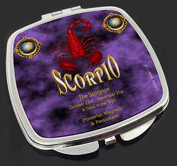 Scorpio Star Sign of the Zodiac Make-Up Compact Mirror